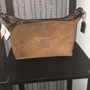 COACH Small Brown Suede Purse